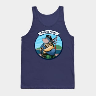 Future Piper Bagpipe Player Pipe Band Tank Top